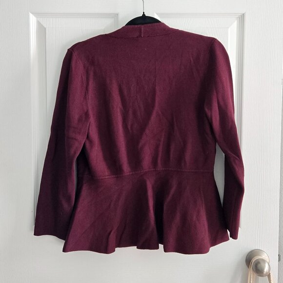 Ann Taylor Factory - Burgundy Woven Jacket Small - Picture 5 of 5